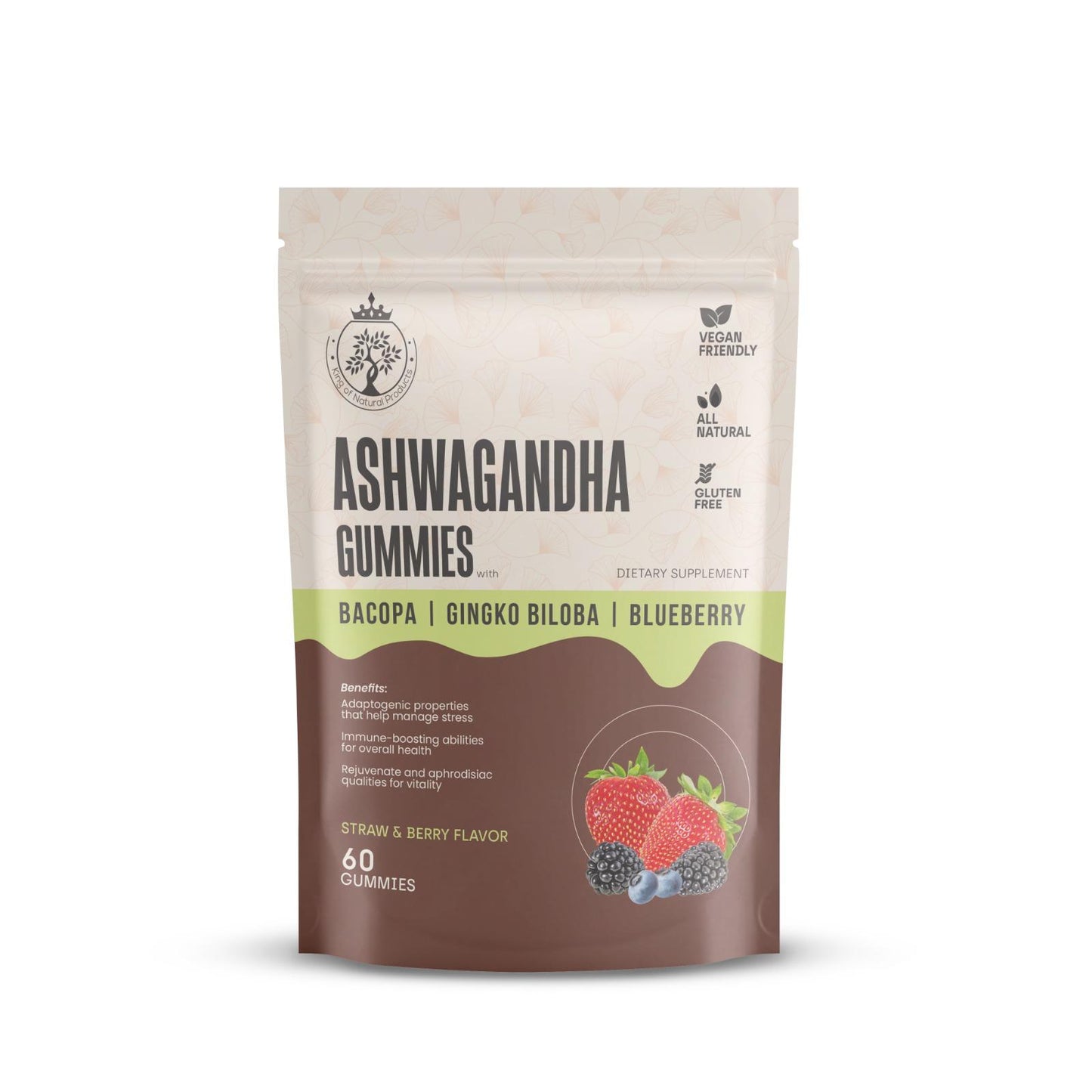 ASHWAGANDHA | GUMMIES | DIATARY SUPPLEMENT | 100% ORGANIC