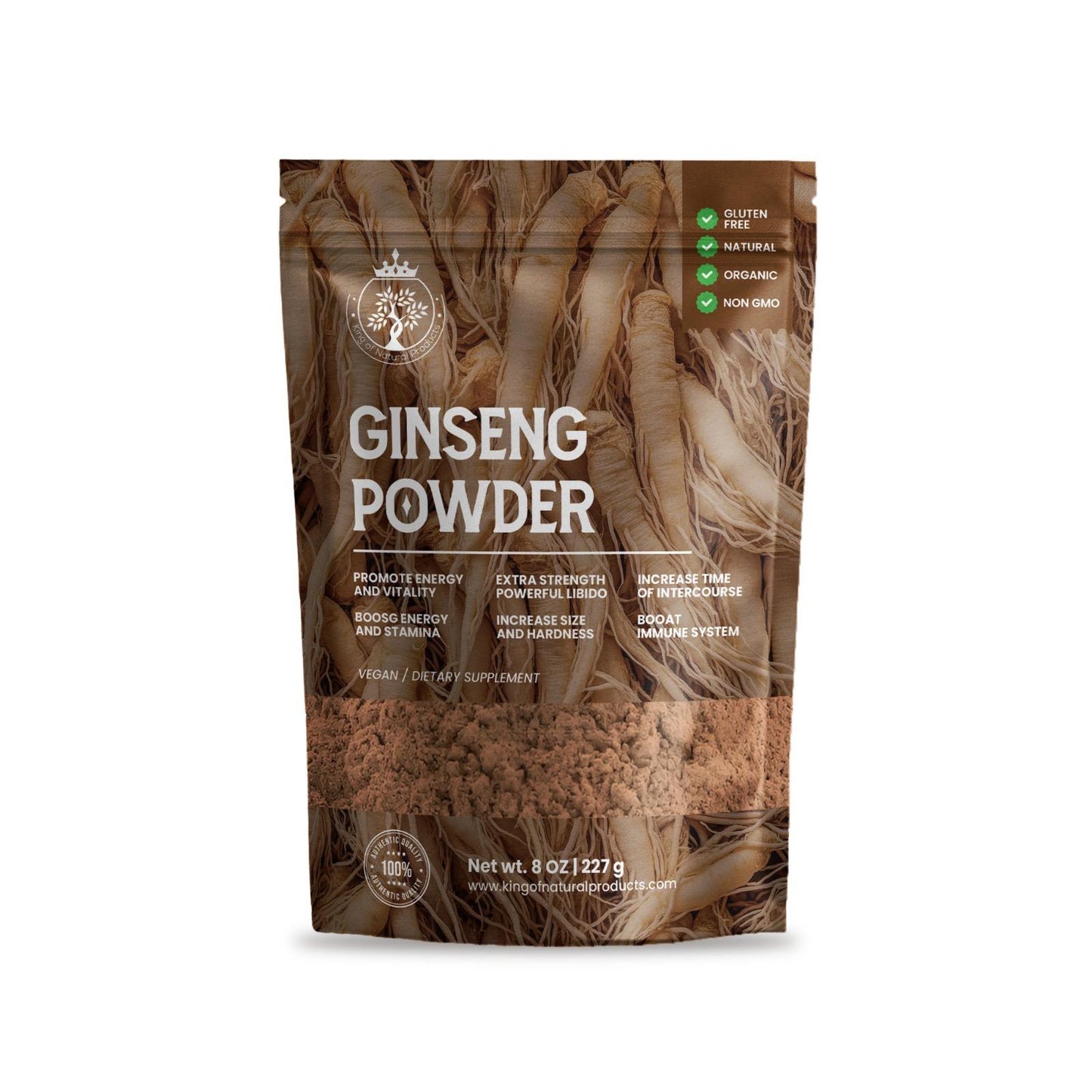 GINSENG POWDER | 8 Oz (227g) | King of Natural Products | 100% Pure