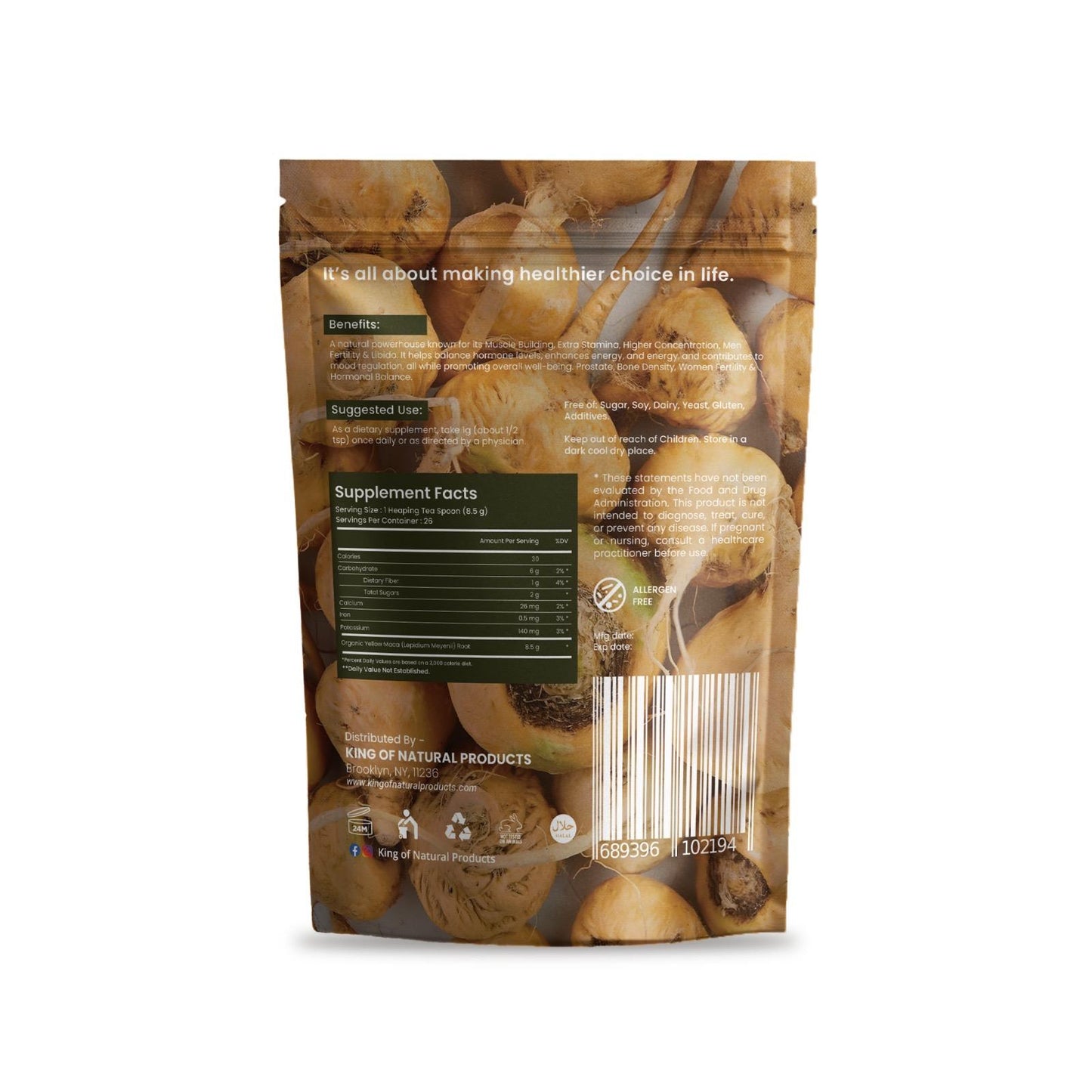 MACA ROOT POWDER | 8 Oz (227g) | King of Natural Products | 100% Pure