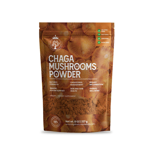 CHAGA MUSHROOMS POWDER | 8 Oz (227g) | King of Natural Products | 100% Pure