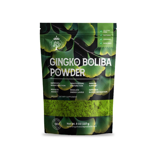 GINKO BILOBA POWDER | 8 Oz (227g) | King of Natural Products | 100% Pure