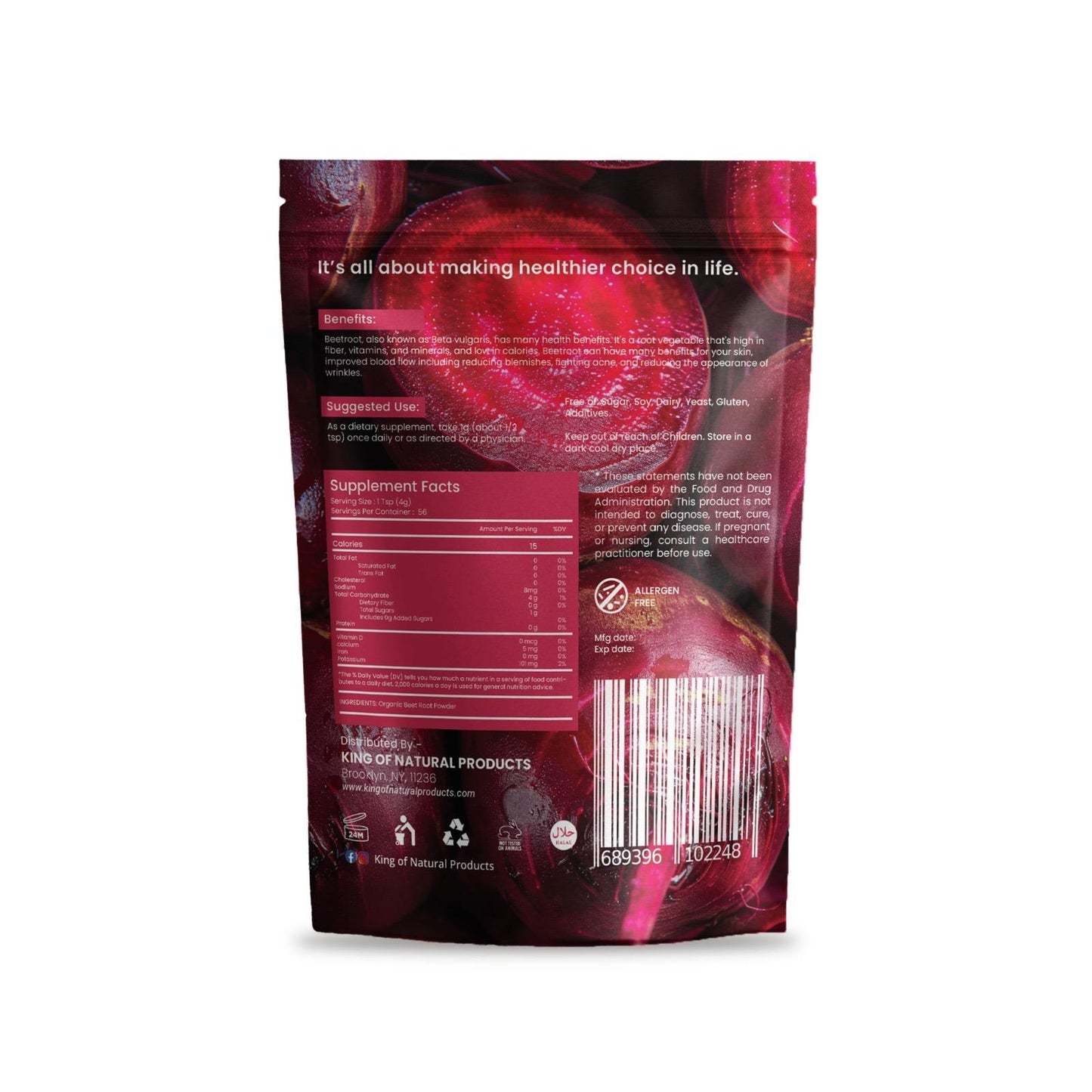 BEETROOT POWDER | 100% Natural