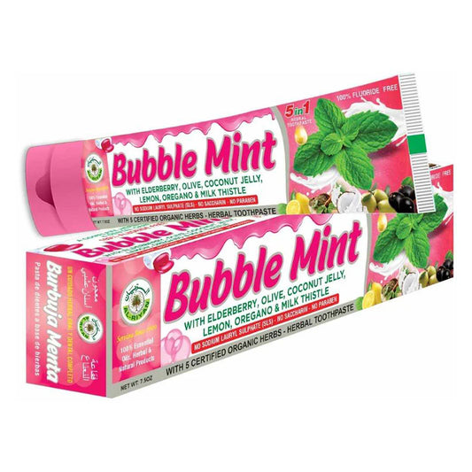 BUBBLE MINT TOOTHPASTE | 100% ORGANIC | AL-RIYAN