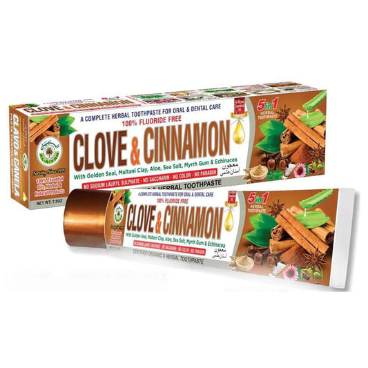 CLOVE & CINNAMON TOOTHPASTE | 100% ORGANIC |AL-RIYAN