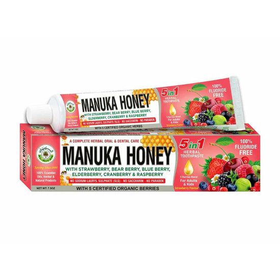 MANUKA HONEY HERBAL TOOTHPASTE | 100% ORGANIC | AL-RIYAN