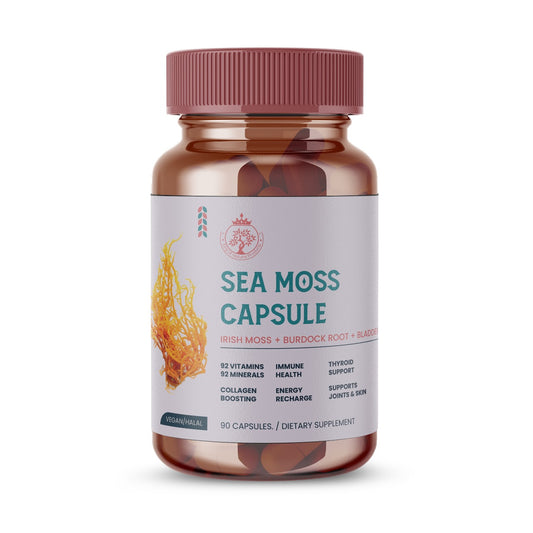 SEAMOSS CAPSULE | DIATARY SUPPLEMENT | 100% ORGANIC | VEGAN | HALAL