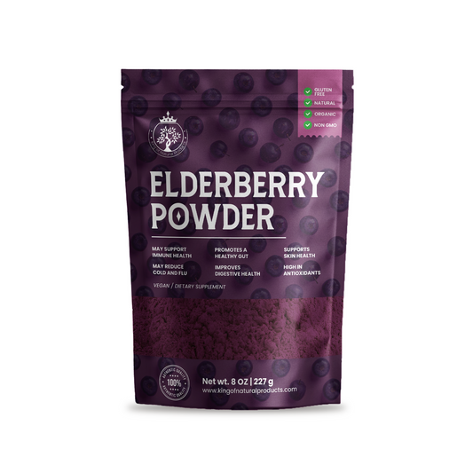 ELDERBERRY POWDER | 8 Oz (227g) | King of Natural Products | 100% Pure
