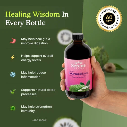 EXOTIC SOURSOP BITTERS | MIXED BERRIES FLAVOR | SERENE HERBS