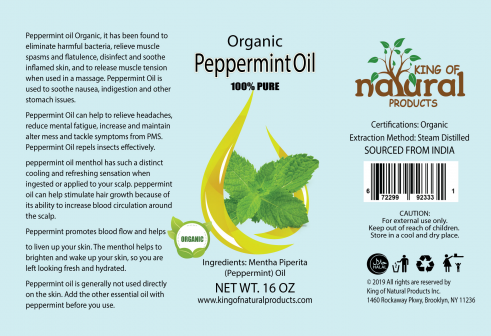 100% PURE PEPPERMINT OIL